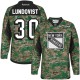 NHL Henrik Lundqvist New York Rangers Authentic Veterans Day Practice Reebok Jersey - Camo